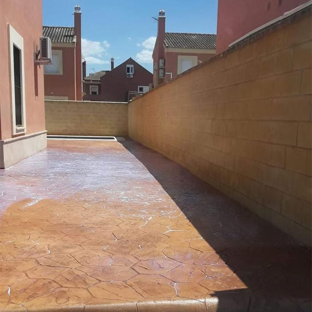 Pavimentos Hormigón Impreso Sevilla muro y pavimento de hormigón 